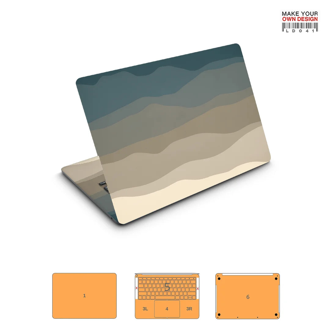 Autocollant de peau coloré pour Macbook Pro 14 2021 2023 2024, protecteur d'écran de peau entièrement dérivé