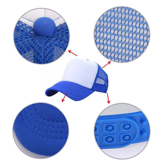 Casquettes décontractées pour enfants garçons et filles casquette de baseball enfants casquettes de soleil respirant demi-maille toutes saisons unisexe réglable chapeau de camionneur