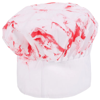 Chapeau de Chef d'horreur, décorations de fête effrayantes pour Halloween, chapeaux sanglants, Costume de vêtements