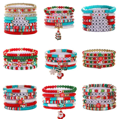 rinhoo - Bracelets de perles en argile polymère