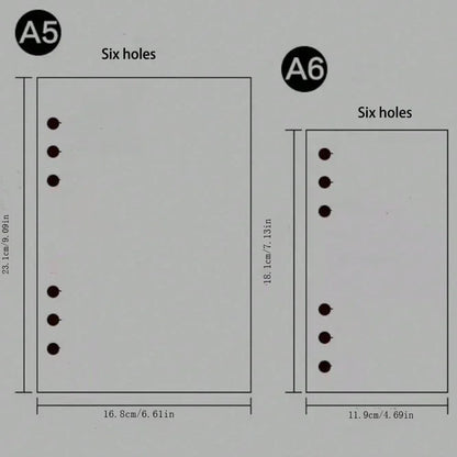 Fromthenon A5 A6 tissu feuille d'érable cahier classeur