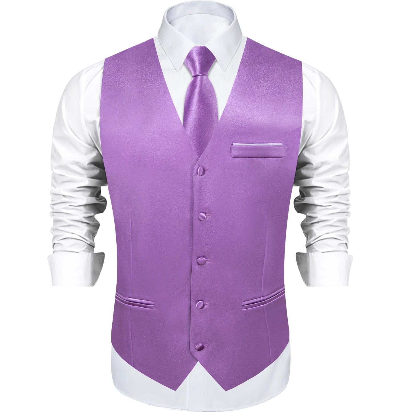 Costume en Satin solide, ensemble gilet et cravate, noir, blanc, bleu, rouge, smoking de mariage pour hommes, gilets d'affaires de luxe, bal de promo, veste sociale sans manches