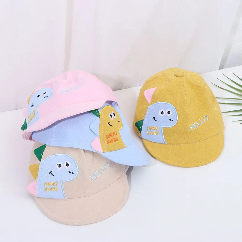 Casquette de Baseball en Maille pour Enfant, Chapeau de Soleil Ajustable, Motif Dinosaure de Dessin Animé, pour l'Extérieur, pour Bébé Garçon et Fille