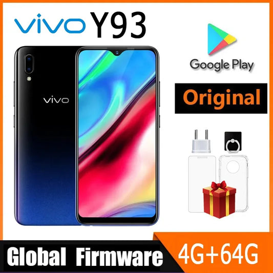 VICalculator-Smartphone Y93, Mobile Phone, 4GB 64GB, Octa Core, Android 8.1, Indeed, 13MP + 2MP Camera, Qualified Ale Recognition, Tourism, Global Firmware