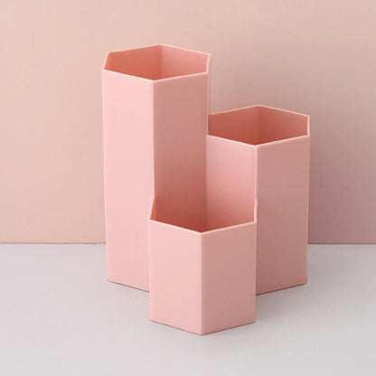 Porte-stylo de rangement de papeterie multifonctionnel en plastique