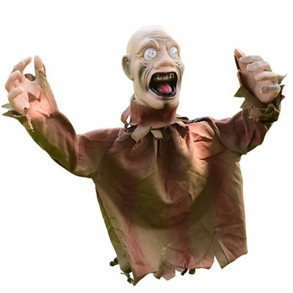 Grande balançoire fantôme à commande vocale, décoration d'horreur d'Halloween, accessoires effrayants, décoration de la maison et du jardin, nouveau