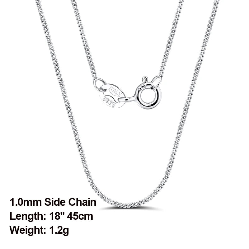ORSA JEWELS véritable 925 collier en argent Sterling Figaro joint torique chaîne de cou torsadé serpent barre singapour boîte chaîne collier femmes 1