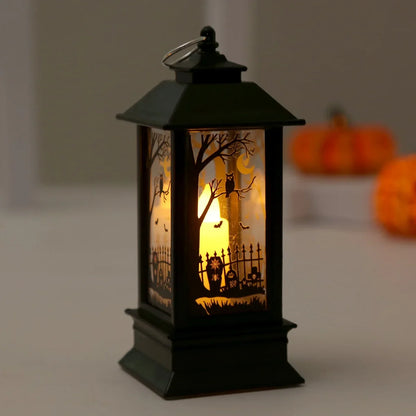 Lanterne LED en Forme de Citrouille et Fantôme, Luminaire Décoratif d'Nik, Accessoires d'Horreur, Idéal pour un Bar ou une ixd'Halloween