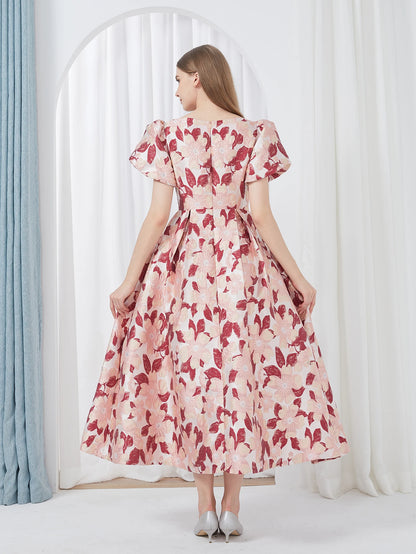 Robe de Soirée Longue en Jacquard pour Femme, Tenue Élégante, Brodée, Luxueuse, Formelle, pour Banquet, Nouvelle Collection Été 2024