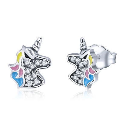 WOSTU boucles d'oreilles cœur fleur 100% argent Sterling 925 perle petites boucles d'oreilles pour femmes mariage fiançailles bijoux cadeaux