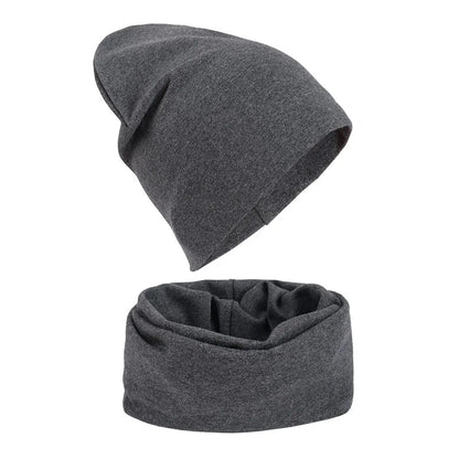 1-14Y automne hiver couleur unie doux chaud activités de plein air casquette écharpe pour filles et garçons infantile chapeaux ensemble enfants bonnets casquette