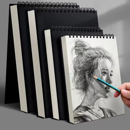 1 paquet de 30 feuilles, carnet de croquis, bloc de croquis relié en spirale, carnet de croquis d'art sans acide, dessin artistique, peinture, papier d'écriture pour