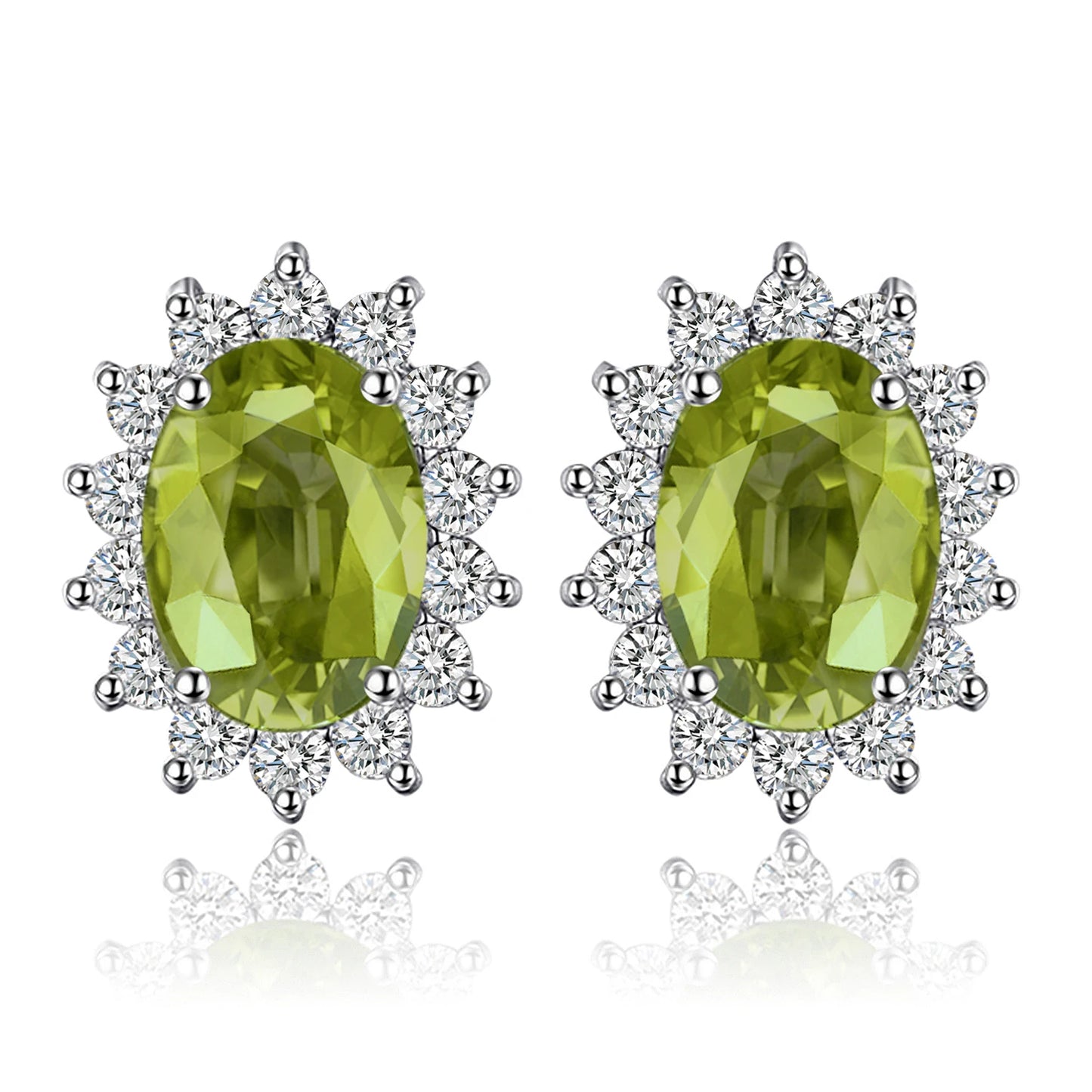 JewelryPalace – boucles d'oreilles en argent Sterling 925, saphir bleu, rubis, améthyste naturelle, grenat, péridot, topaze,