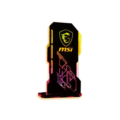 Support MSI VGA ARGB, Support GPU Vertical personnalisable, Support de carte vidéo PC ROG, châssis refroidisseur d'eau, MOD personnalisé 5V 3 broches AURA