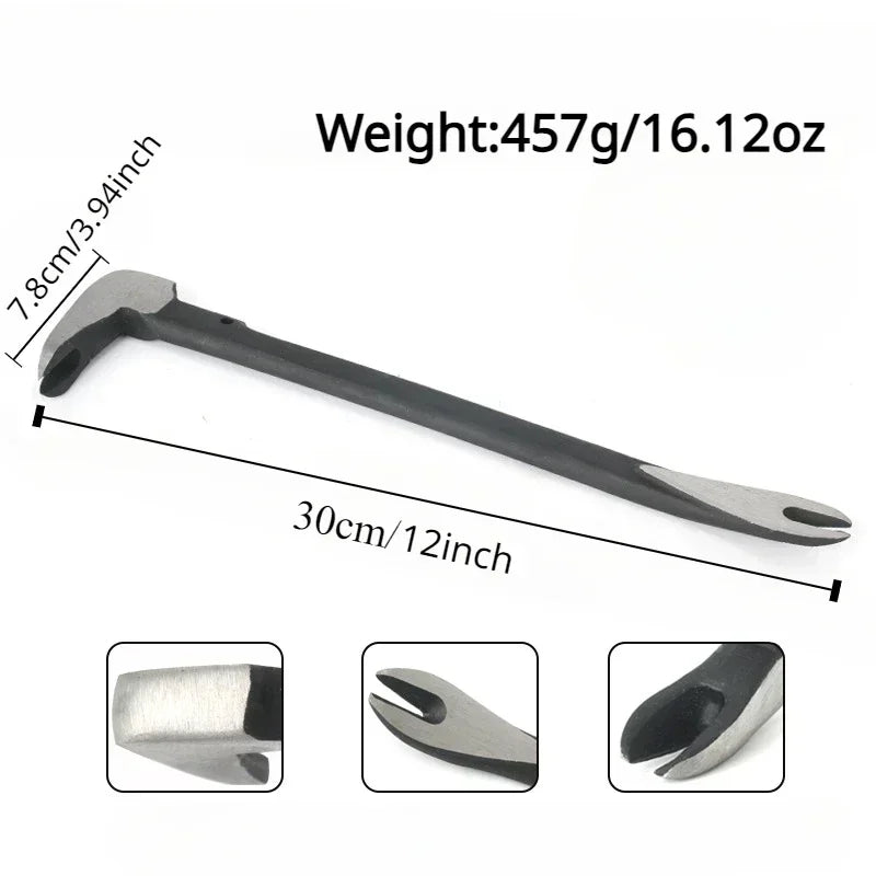 Mini Extracteur d'Ongles avec Pied de Serrage pour la Maison, Ensemble d'Outils de 8/10/12 Pouces, pour le Démontage et le Calcul