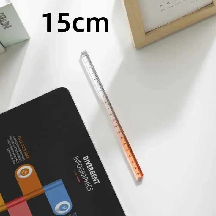 Règles droites transparentes de Style INS, 15cm 20cm 30cm,