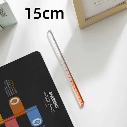 Règles droites transparentes de Style INS, 15cm 20cm 30cm,
