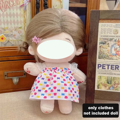 Ensemble de vêtements de poupée en coton, joli et mignon, pour poupée idole de 20cm, accessoires de déguisement, vêtements de bricolage, cadeaux pour Fans d'enfants