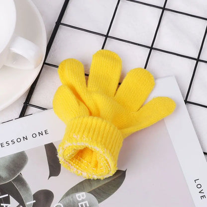 Gants extensibles simples et solides pour enfant, mitaines chaudes pour garçon et fille de 5 à 10 ans, collection automne et hiver