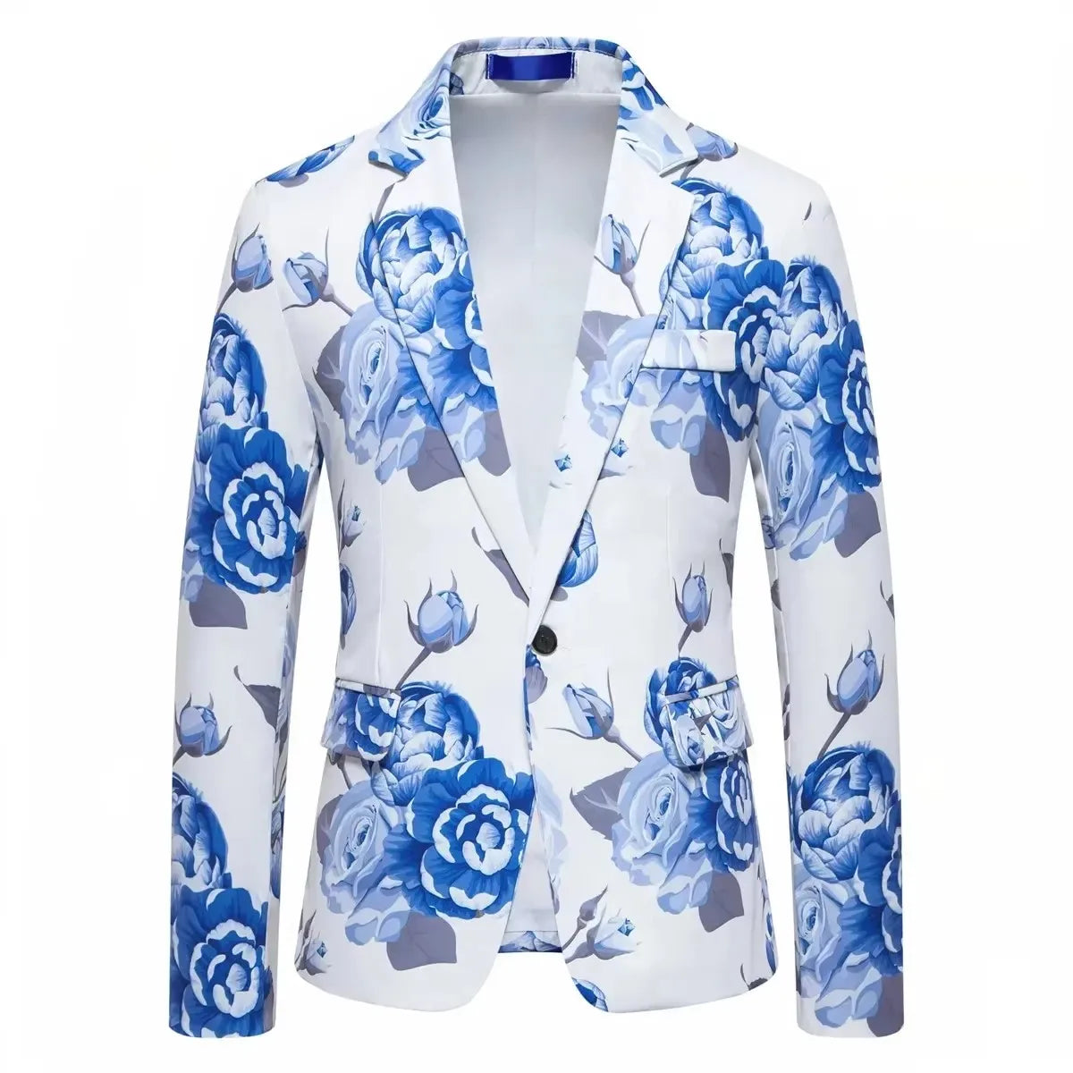 Veste décontractée trempée d'art floral pour hommes, blazer d'affaires, vêtements pour hommes, 2025