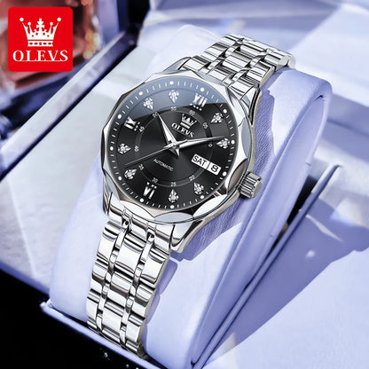 OLEVS 6727  montres mécaniques automatiques Simple polyvalent 30m étanche