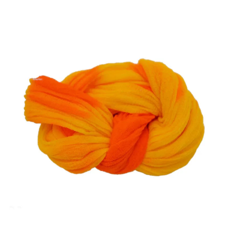 Lot de 5 pièces de bas de fleur en Nylon multicolore, rond, matériau de traction, accessoire fait à la main, artisanat de fleurs pour mariage à la maison