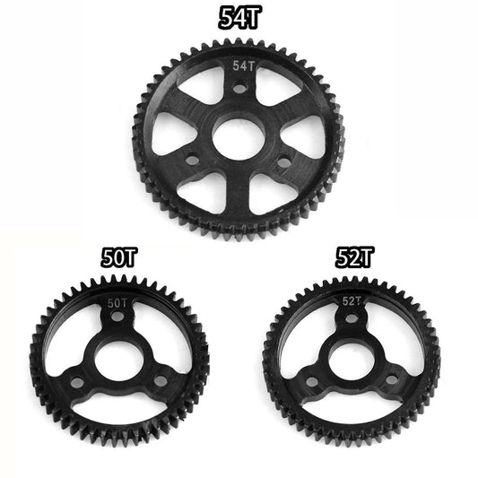 Engrenage droit en acier trempé RS RC 0.8M 32P 50T 52T 53T 54T pour 1/10 RC CarTraxxas Slash 4x4 VXL Stampede Rustler, pièces de mise à niveau