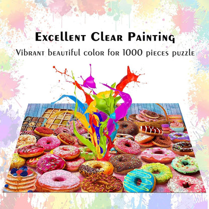 Puzzle 1000 pièces pour adultes, jeu de compétences imposibles pour toute la famille, Puzzle coloré, cadeau