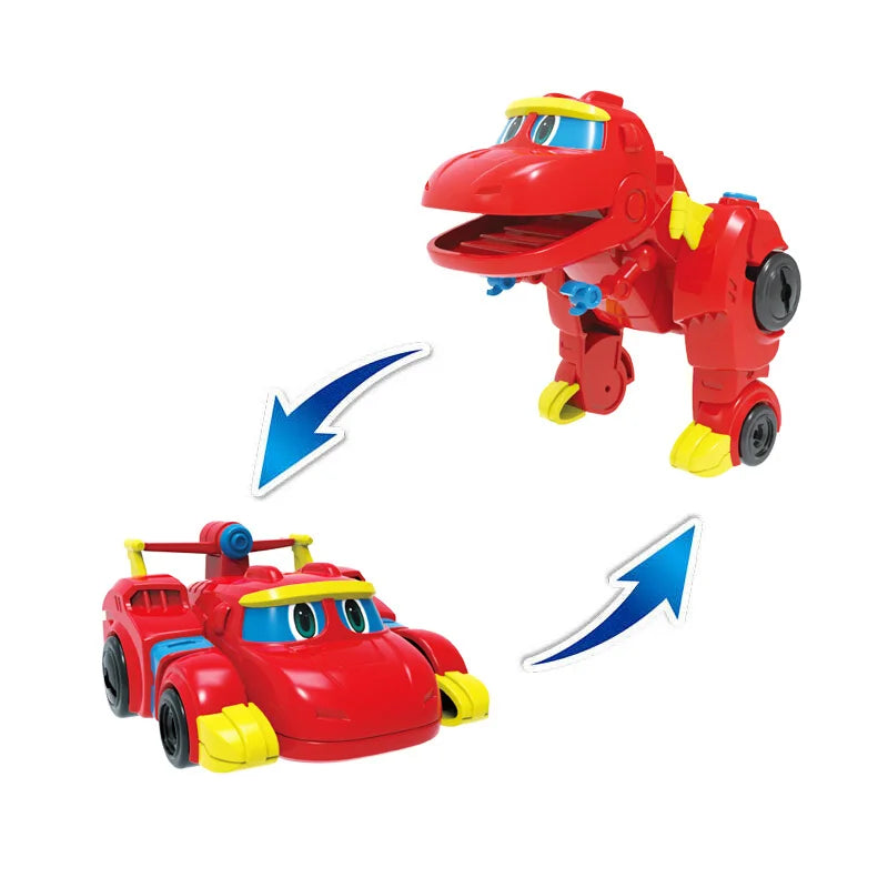 Min Gogo Dino ABS déformation voiture/avion figurines REX/PING/VIKI/TOMO Transformation dinosaure jouets pour enfants cadeau