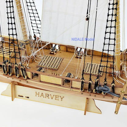Kits de construction de maquettes de navires anciens classiques, échelle 1/96, Harvey 1847, voilier en bois, décorations pour la maison, bricolage, nouvelle Version
