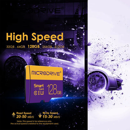Carte mémoire micro TF haute vitesse, carte SD, 128 Go, 256 Go, classe 10, 4 Go, 8 Go, 16 Go, 32 Go, V10, carte TF pour smartphones, appareil photo et haut-parleurs