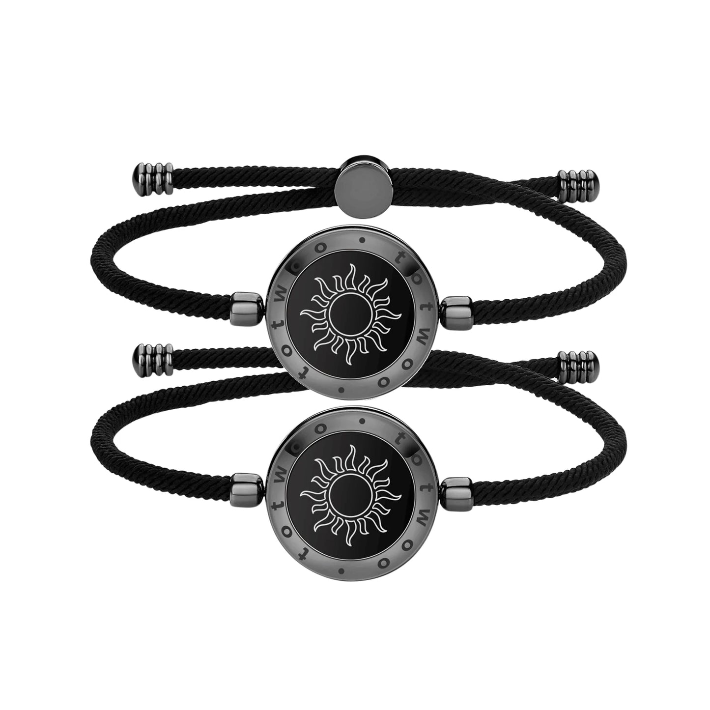 Totwoo cadeau de Couple romantique Bracelets Bluetooth intelligents avec rappel de vibrations pour iOS Android longue Distance