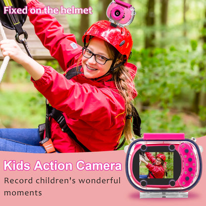 Caméra étanche pour enfants, caméra d'action, chargement USB, pour les sports de plein air, le ski, l'escalade, le cyclisme, la natation, les accessoires de sport