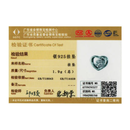 BISAER 925 en argent Sterling coeur série breloque perle coloré Zircon pendentif ajustement famille fête des mères anniversaire Bracelet bijoux à bricoler soi-même