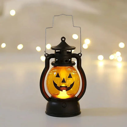 Lanterne LED en Forme de Citrouille et Fantôme, Luminaire Décoratif d'Nik, Accessoires d'Horreur, Idéal pour un Bar ou une ixd'Halloween