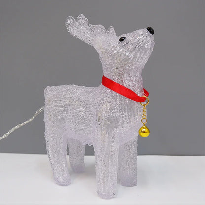 Bonhommes de neige du père noël, élan, ornement lumineux, décoration du jour de noël, éclairage de vacances, cadeaux pour enfants, cadeau du nouvel an, lumière Led de noël