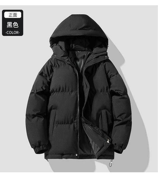 Veste à capuche chaude rembourrée en coton pour hommes, Parkas optiques, Sports décontractés, Tendance américains, Automne, Hiver, Nouveau