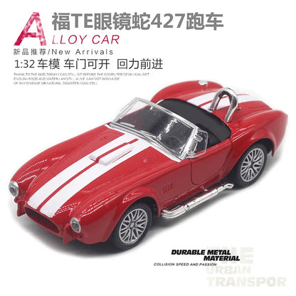 1:32 Shelby 427 classique vintage voiture alliage modèle de voiture jouet pour enfants nouveau cadeau de vente chaude