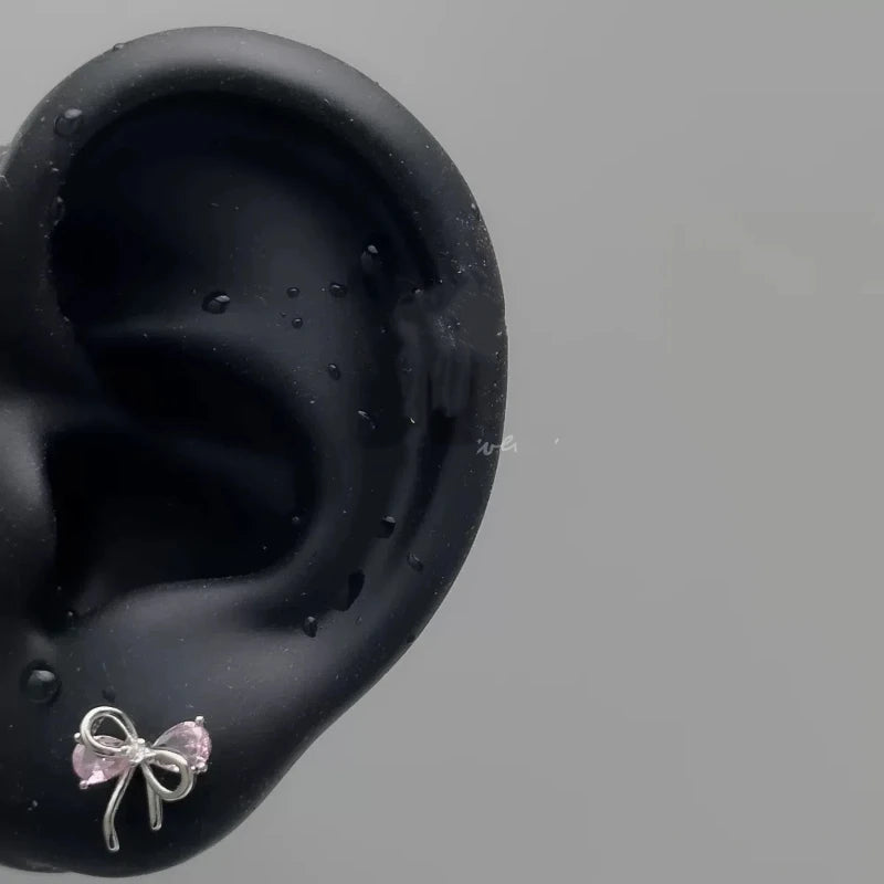 Boucles d'oreilles en argent pour femmes, 1 pièce, griffe d'os de chien en acier inoxydable 316L,