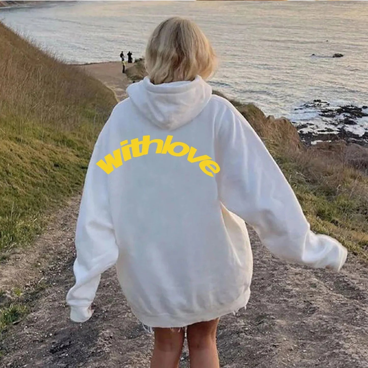 2025 Sweat à capuche imprimé pour hommes et femmes, simple et polyvalent, transfrontalier européen et américain, marque tendance ample rétro américaine