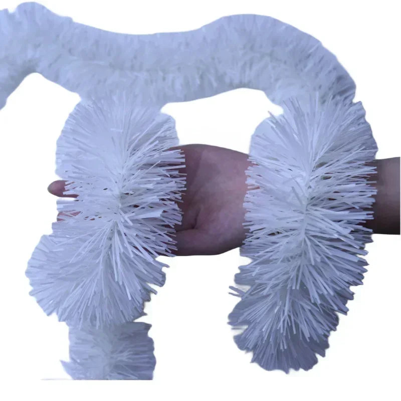 Guirxiété brillante de guirlandes de Noël, ornements de guirxiété de confrontation, fournitures de fête d'arbre de Noël, décoration intérieure et extérieure, 5 mètres