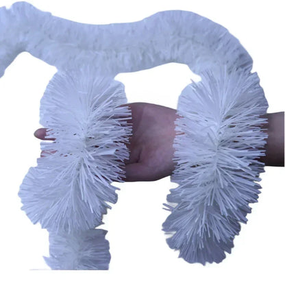 Guirxiété brillante de guirlandes de Noël, ornements de guirxiété de confrontation, fournitures de fête d'arbre de Noël, décoration intérieure et extérieure, 5 mètres