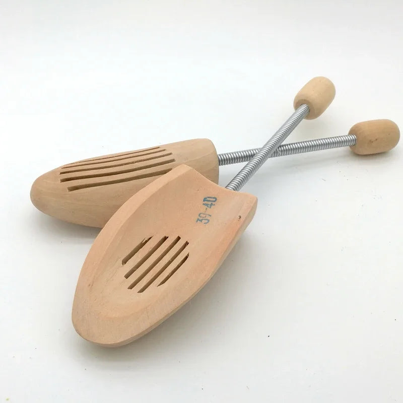 Chaussures à ressort en bois de haute qualité, Support réglable en forme de chaussure, chaussures fixes sans distorsion