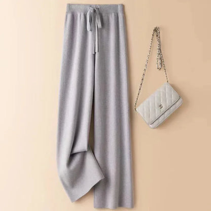 Optique-Pantalon Chic Basique pour Femme, Chaud, Décontracté, Doux, artificiel astique, Taille Haute, Mode Coréenne, Droit, Longueur Rinçage