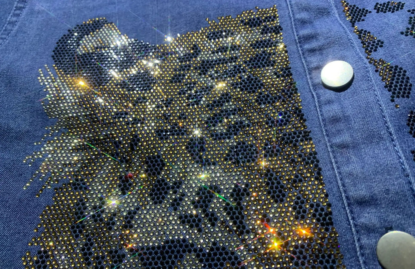 Mode 2 pièces ensembles femmes tenues dessin animé léopard diamants Denim pantalon ensemble été décontracté Cardigan à manches courtes Cowboy survêtement