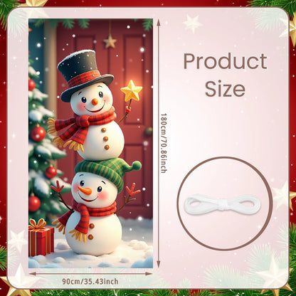 Drapeau suspendu de noël, bannière de porte de porche, décorations de noël pour la maison, ornements 2025, cadeaux de noël, décor du nouvel an 2026