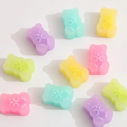 Gommes à crayon couleur gelée, 5 pièces, ours mignon, outil d'écriture pour enfants, papeterie coréenne, fournitures scolaires et de bureau