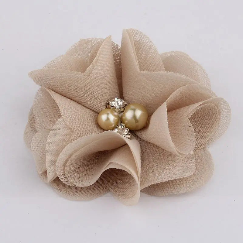 Mini fleurs artificielles en tissu mousseline de soie, 8 pièces, 2 pouces, 35 couleurs, pour Invitation de mariage, décoration de robe