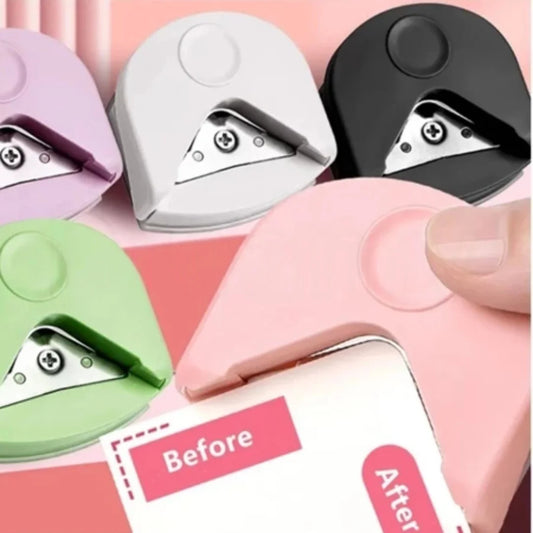 Machine de découpe de trous de papier arrondis à rayon de coupe-papier pour Photos de Film scellé en plastique, coupe-Photo incurvé à feuilles mobiles, papeterie