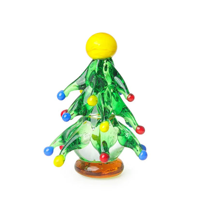 figurine d'arbre de Noël en verre